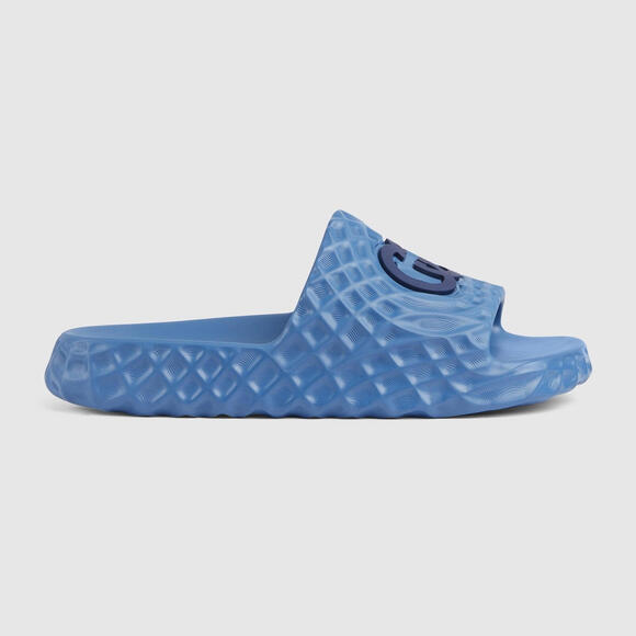Gucci Interlocking G Rubber Slides - Picture 1 of 4
